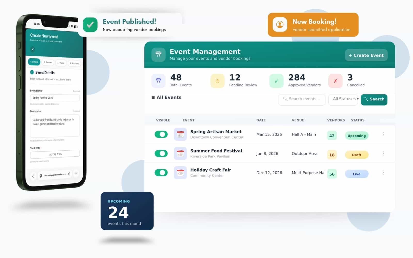 Event Coordination Dashboard
